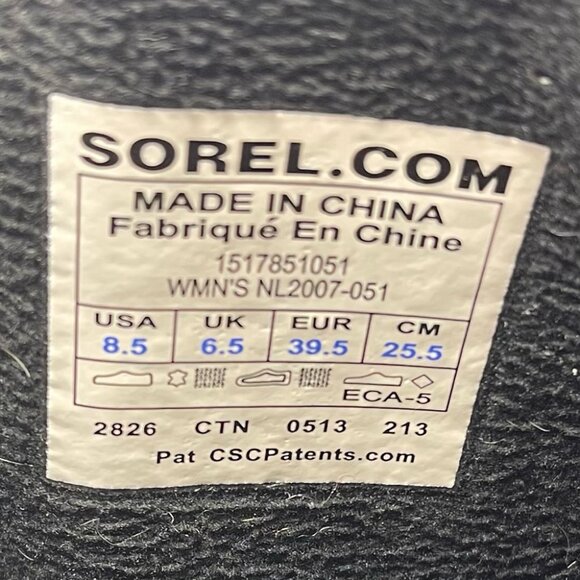 Sorel Women Slimpack Riding equstrian Boots Grey Brown Leather Waterproof in 8.5 - Picture 9 of 11